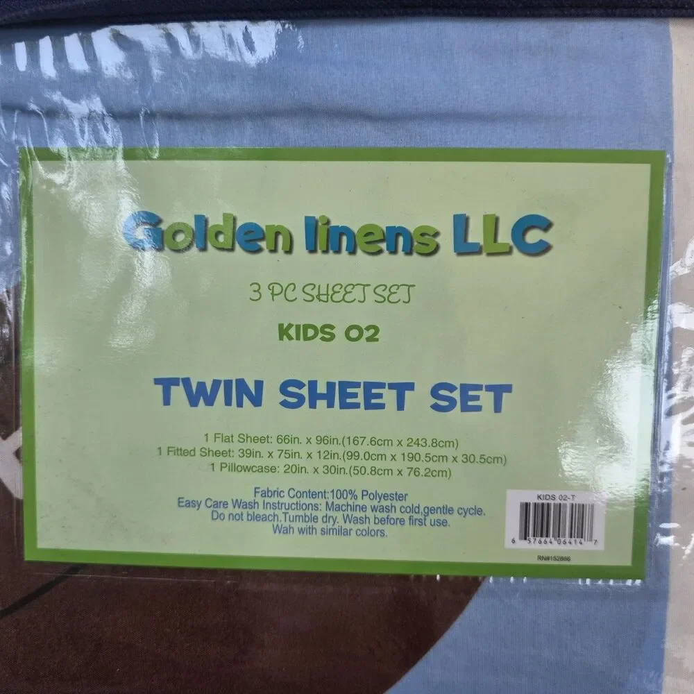 Basketball Twin Sheet Set 3 Piece Kids Bedding Microfiber Soft Machine Washable